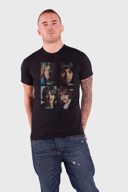 The Beatles White Album Faces Back Print T Shirt