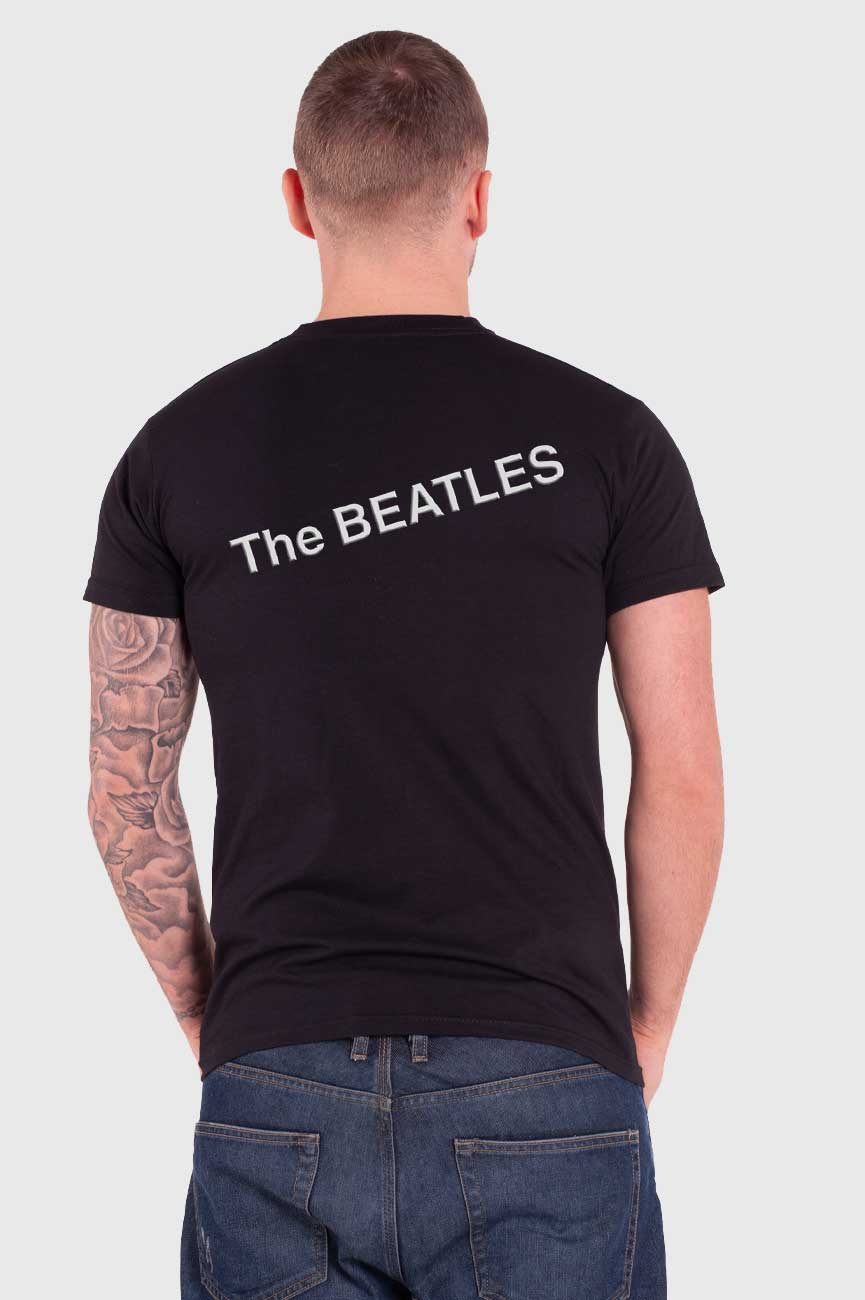 The Beatles White Album Faces Back Print T Shirt