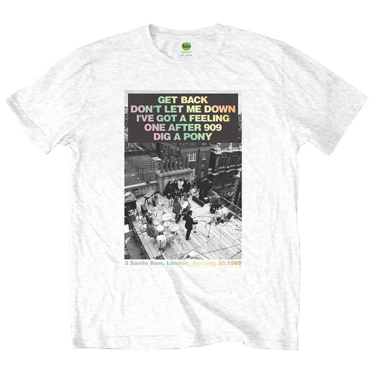 The Beatles Rooftop Songs Gradient T Shirt