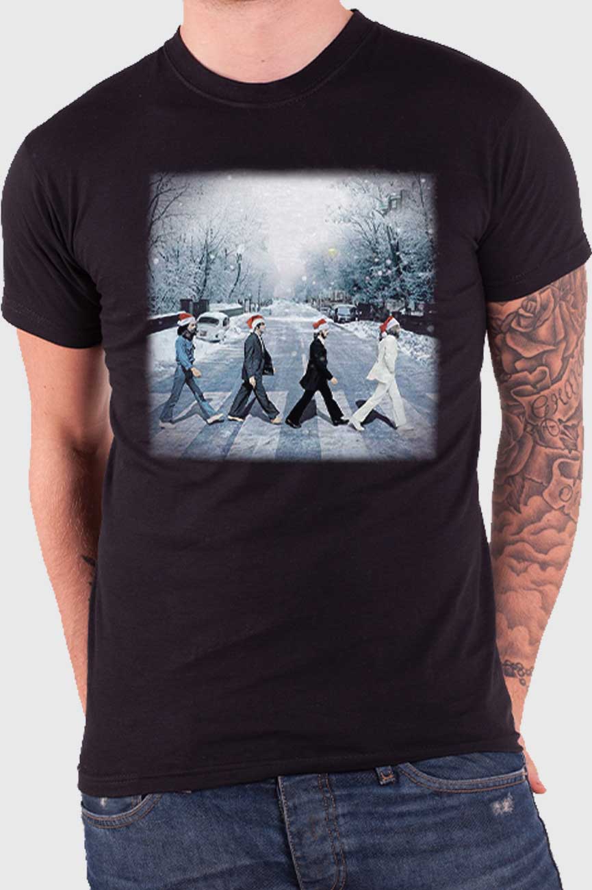 The Beatles Abbey Christmas T Shirt