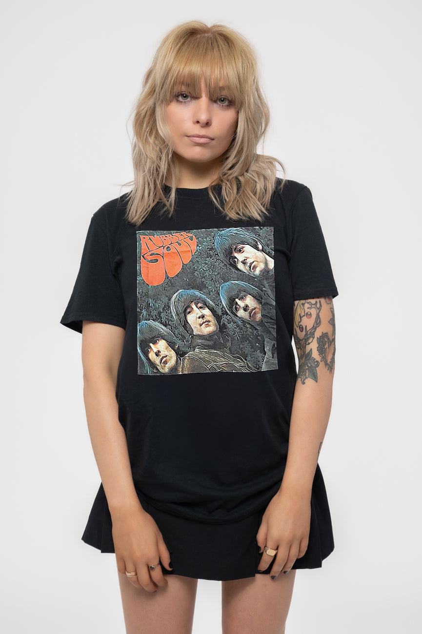 The Beatles Rubber Soul Album Skinny Fit T Shirt