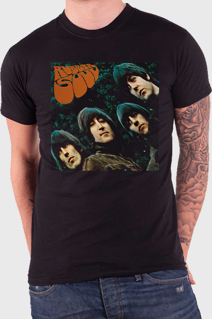 The Beatles Rubber Soul Album Cover T Shirt