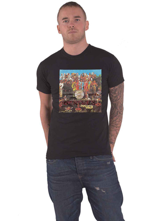 The Beatles Sgt Pepper Cover Diamante T Shirt