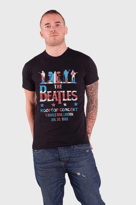 The Beatles Saville Row Rooftop Flag T Shirt