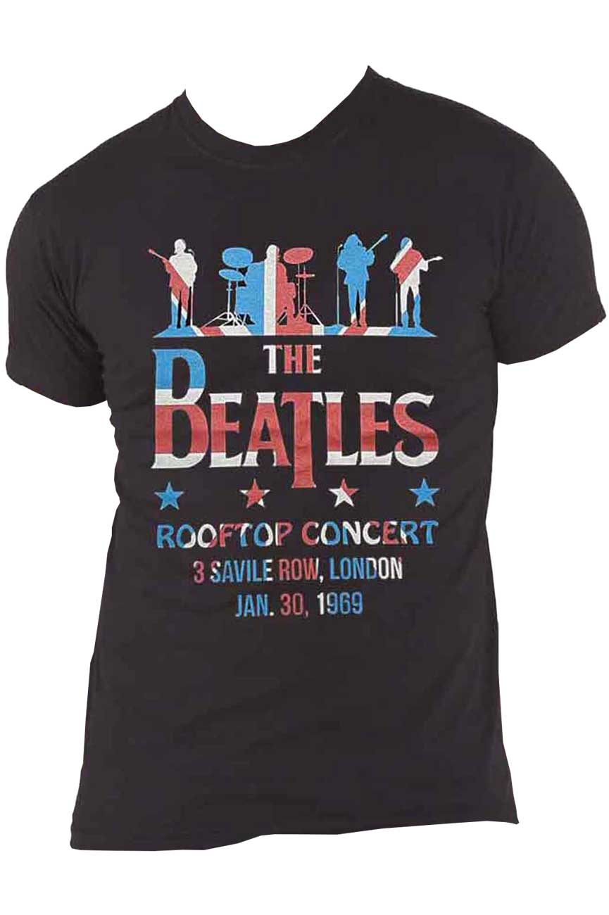 The Beatles Saville Row Rooftop Flag T Shirt