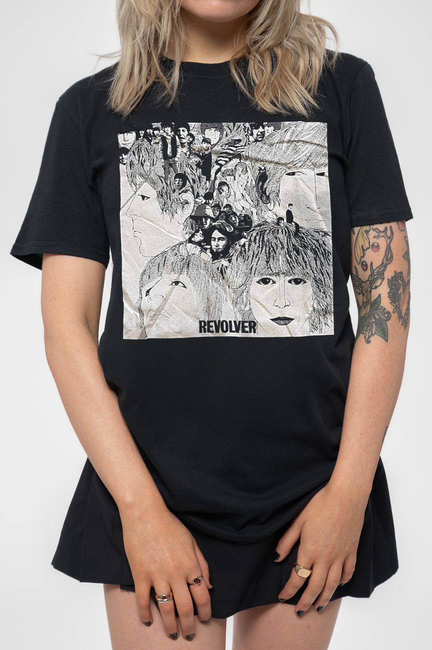 The Beatles Revolver Album Boyfriend Fit T Shirt