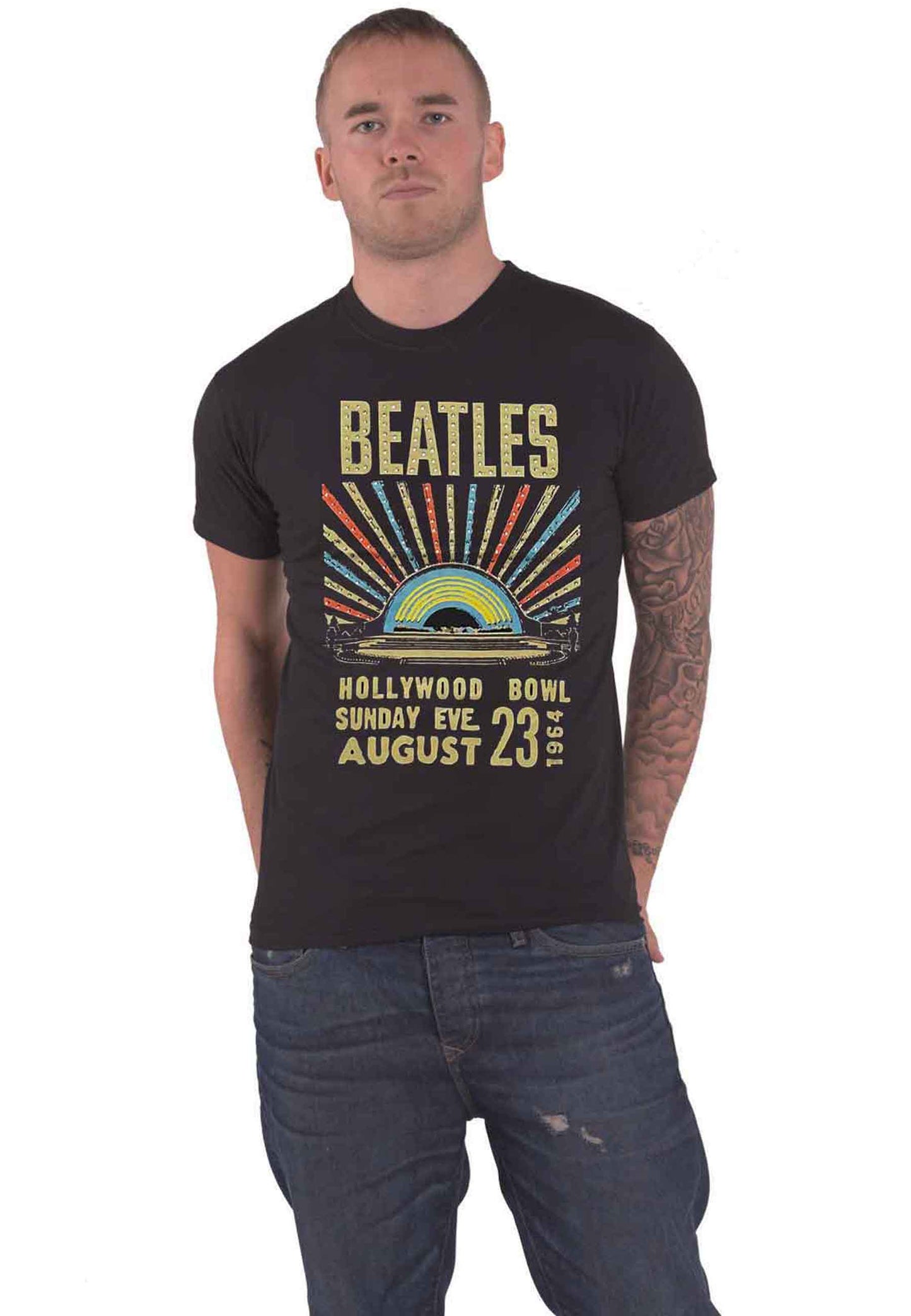 The Beatles Hollywood Bowl Diamante T Shirt