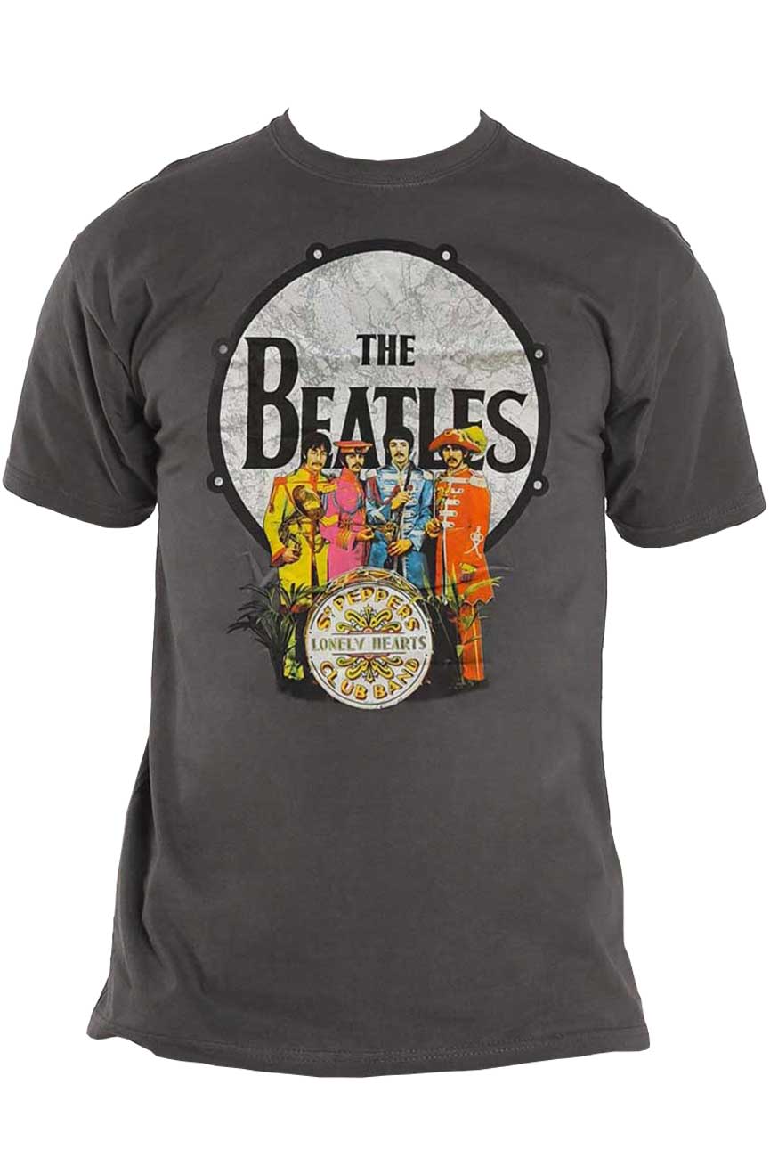 The Beatles Sgt Pepper and Drum T Shirt