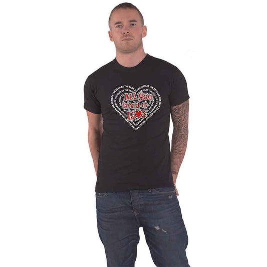 The Beatles All You Need Is Love Heart T Shirt