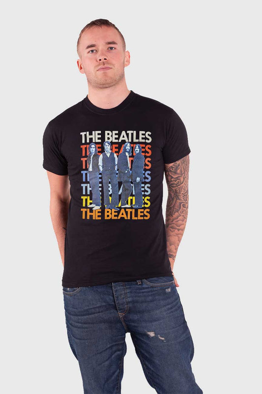 The Beatles Iconic Multicolour T Shirt