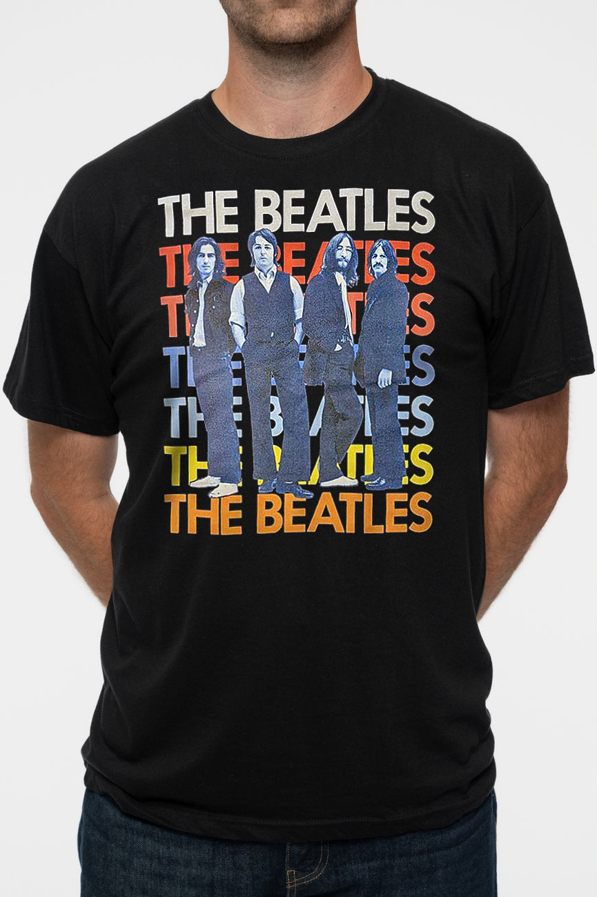 The Beatles Iconic Multicolour T Shirt