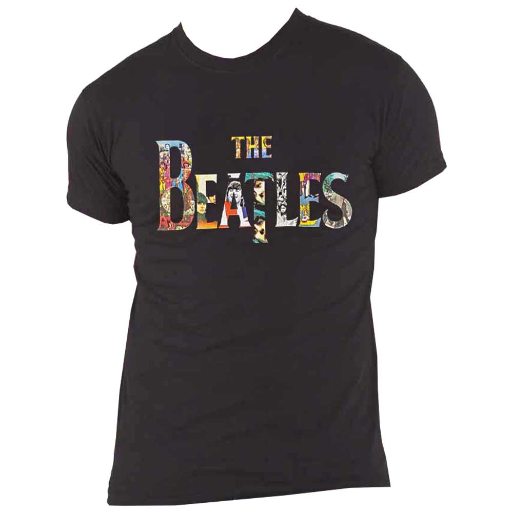The Beatles Drop T Band Logo Treatment T Shirt