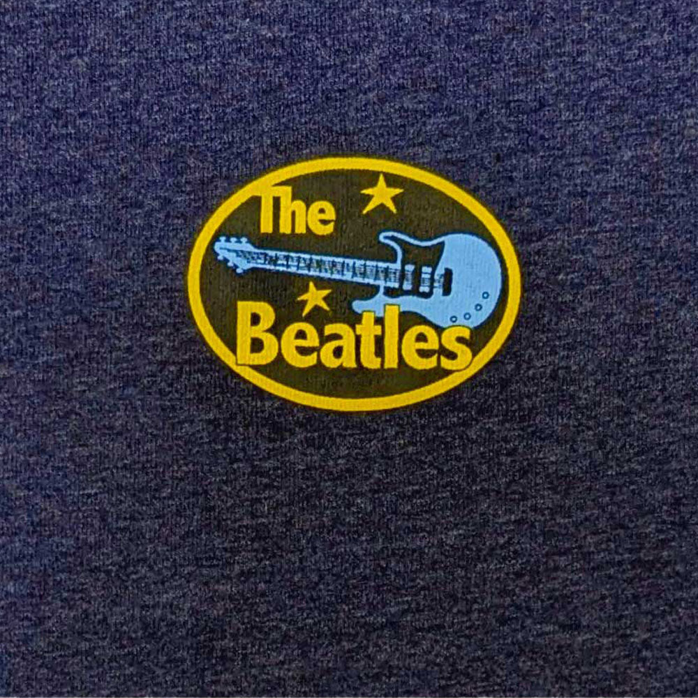 The Beatles Oval Band Logo Dye Wash T Shirt