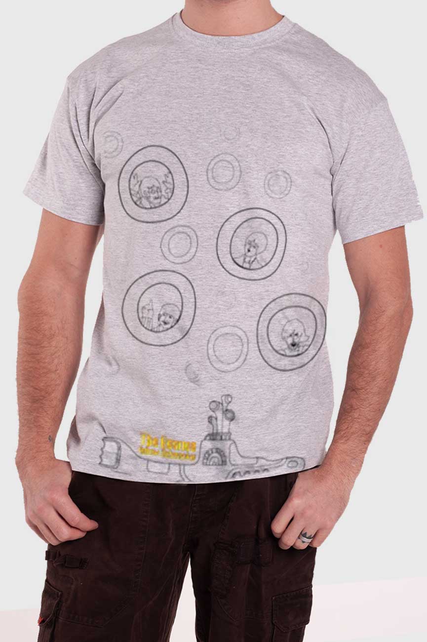The Beatles Yellow Submarine Sea Of Science T Shirt
