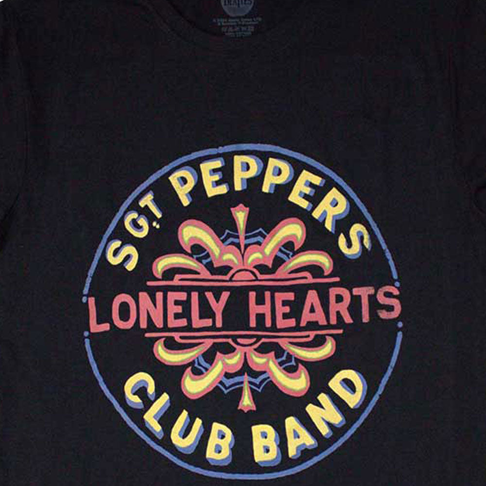 The Beatles Painted Sgt Pepper Logo T Shirt