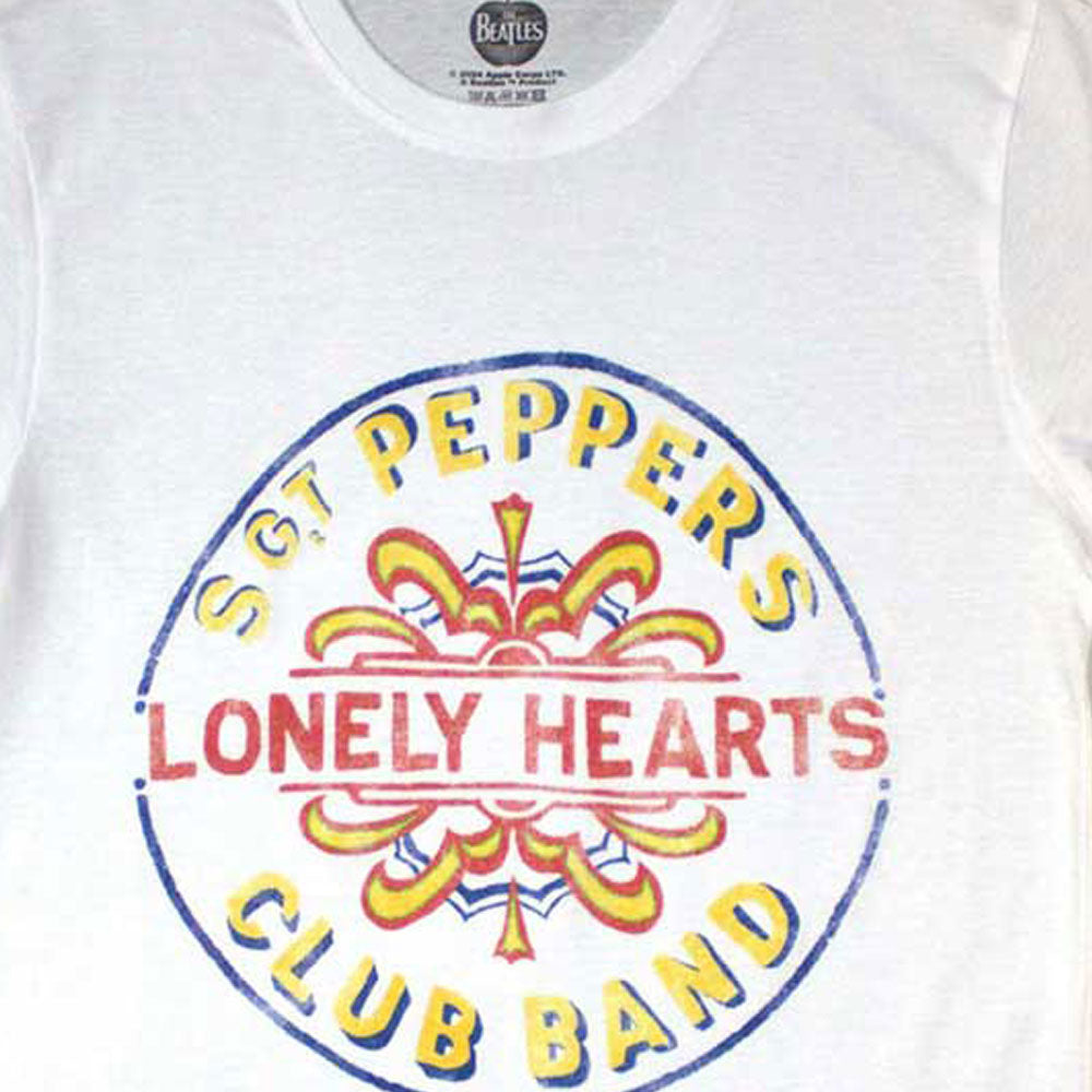 The Beatles Painted Sgt Pepper Logo T Shirt