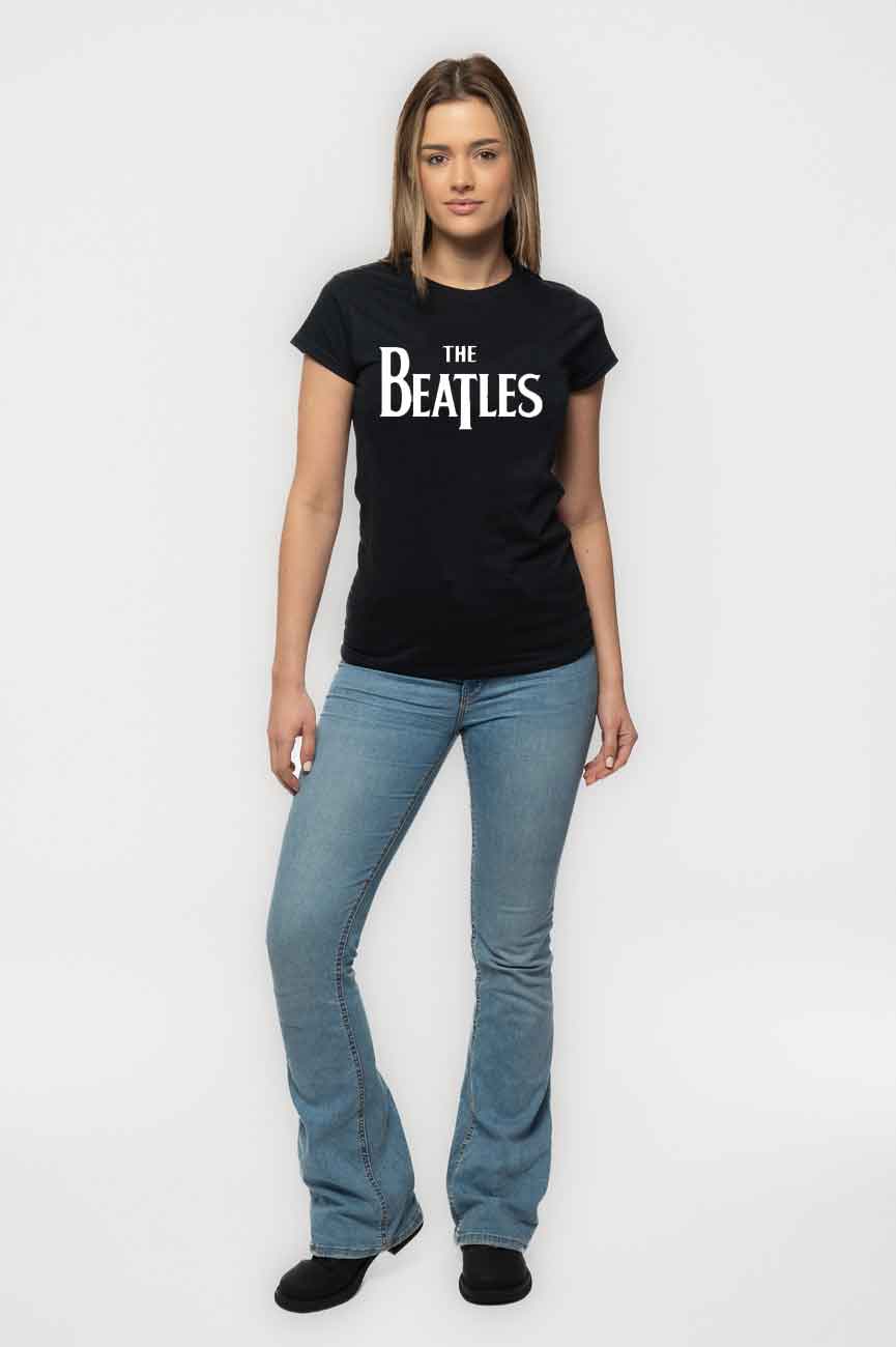 The Beatles  Drop T Band Logo Skinny Fit T Shirt