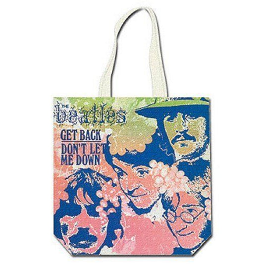 The Beatles Tote Bag Get Back Dont Let Me Down Official zip top  38cm x 38cm