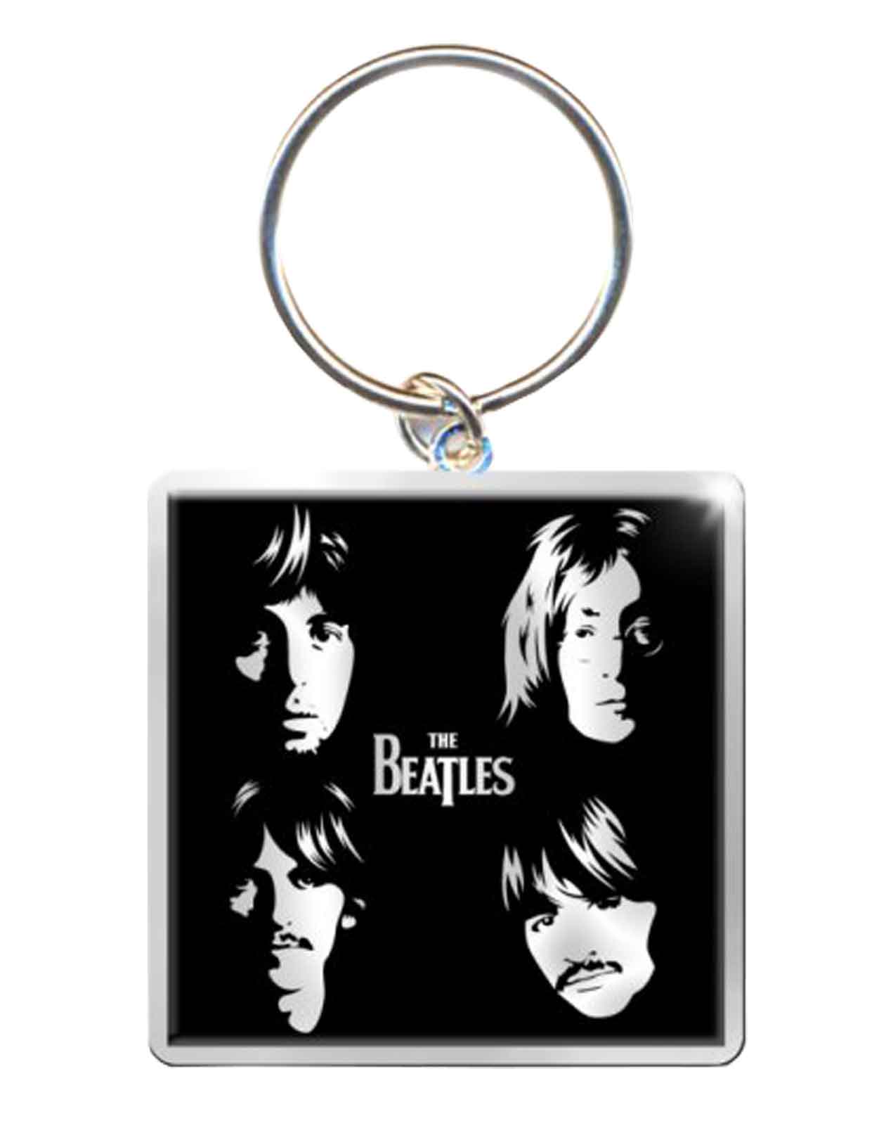 The Beatles Keyring Illustrated Faces Keychain