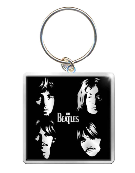 The Beatles Keyring Illustrated Faces Keychain