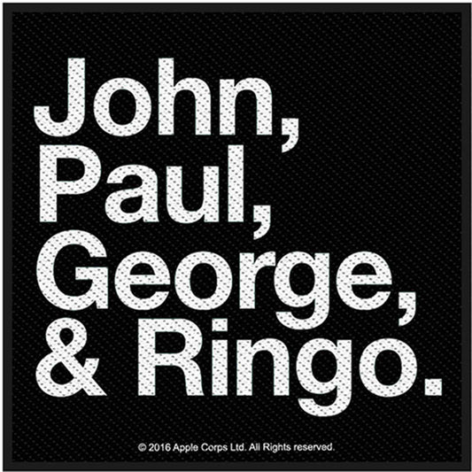 The Beatles Patch Jon Paul George & Ringo
