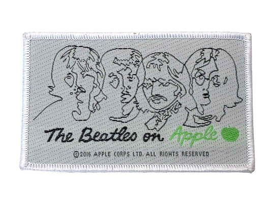 The Beatles Patch On Apple Black On White