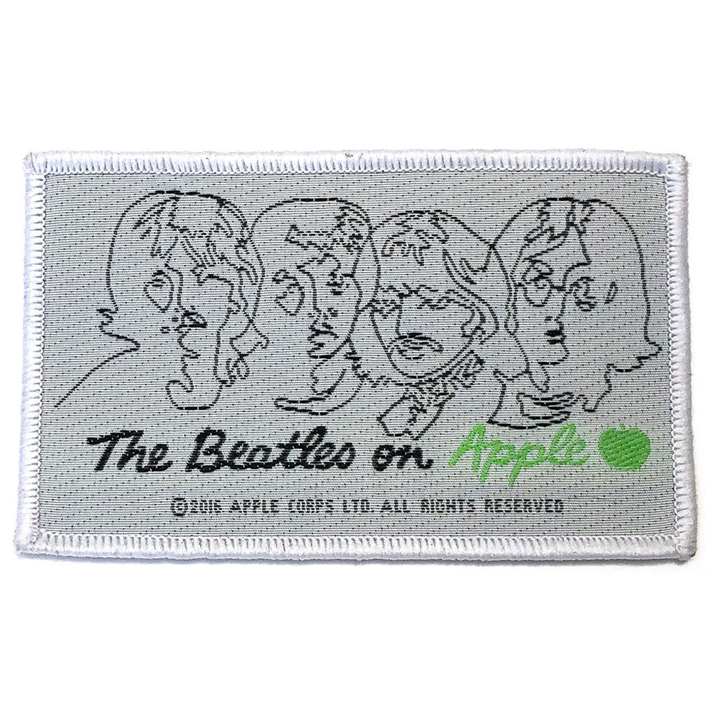 The Beatles Patch On Apple Black On White