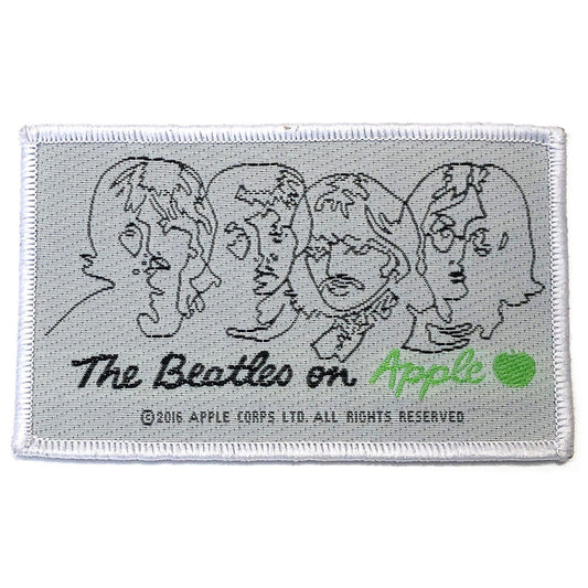 The Beatles Patch On Apple Black On White