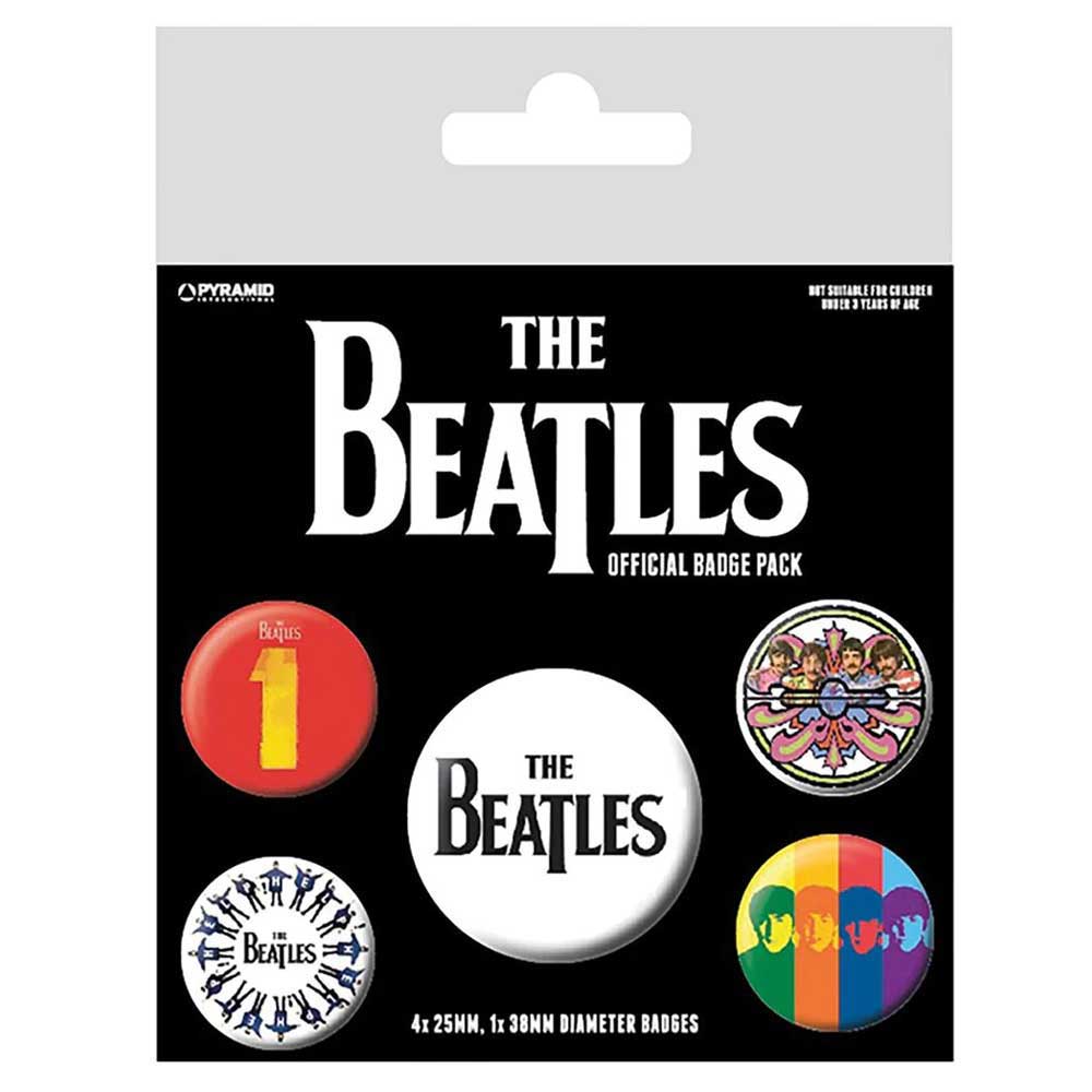 The Beatles Drop T Band Logo Badge Pack