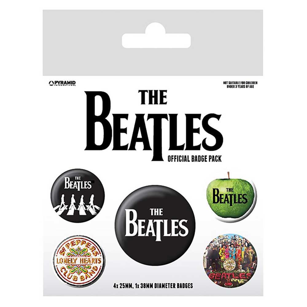 The Beatles Badge Pack Albums and Logo new Official 5 Pack