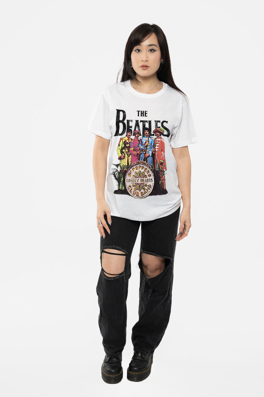 The Beatles Sgt Pepper Womens Boyfriend Fit T Shirt