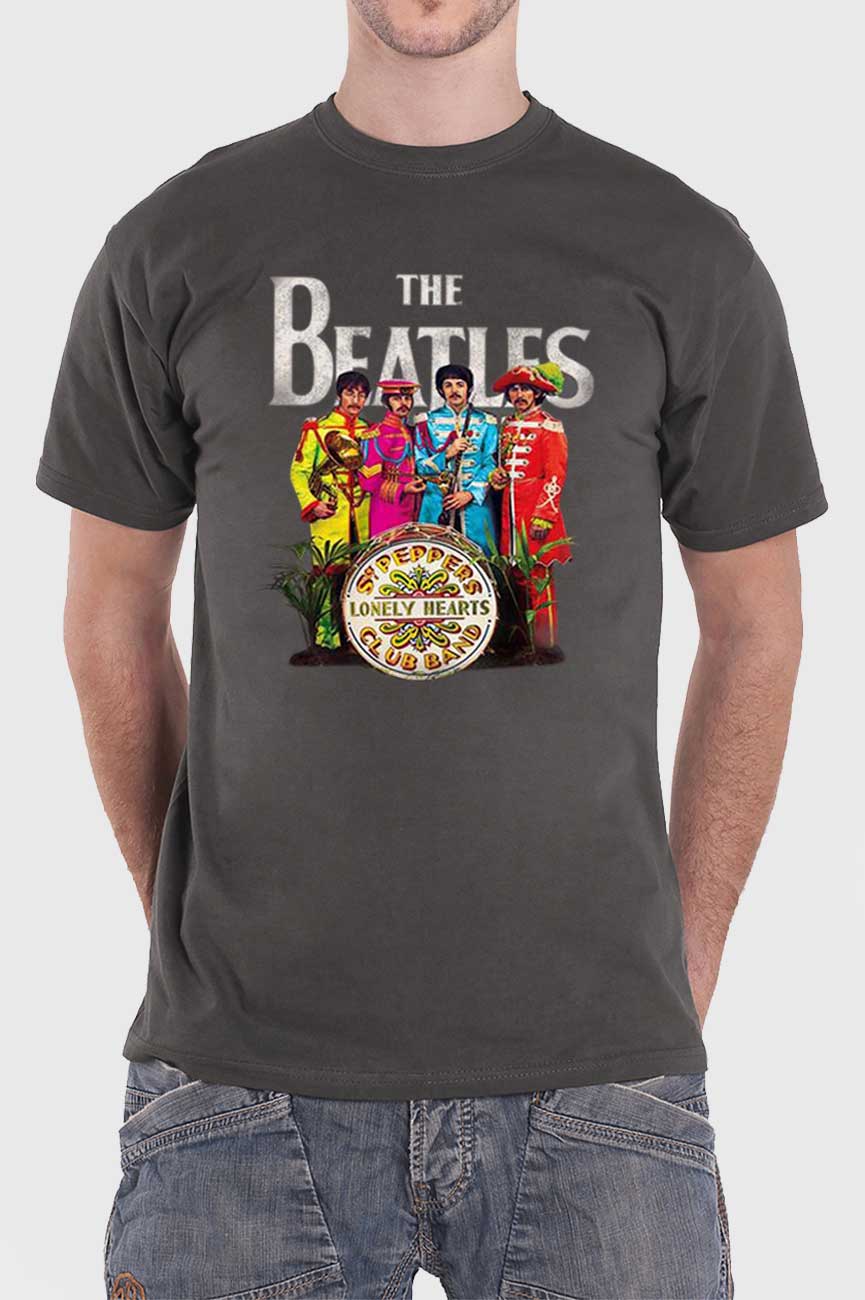 The Beatles Sgt Pepper Lonely Hearts Drum T Shirt