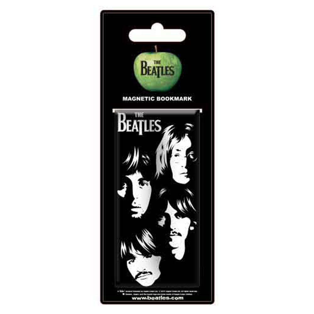 The Beatles Illustrated Faces Magnetic Bookmark