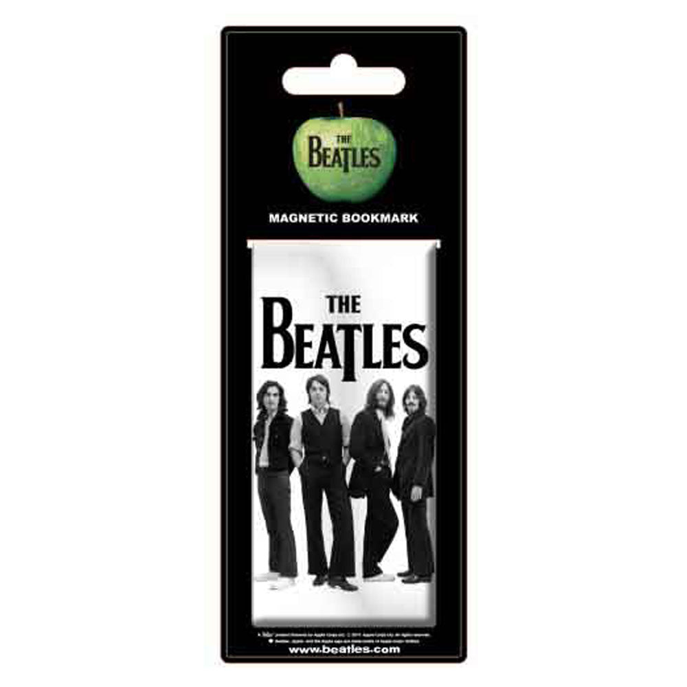 The Beatles White Iconic Image Magnetic Bookmark