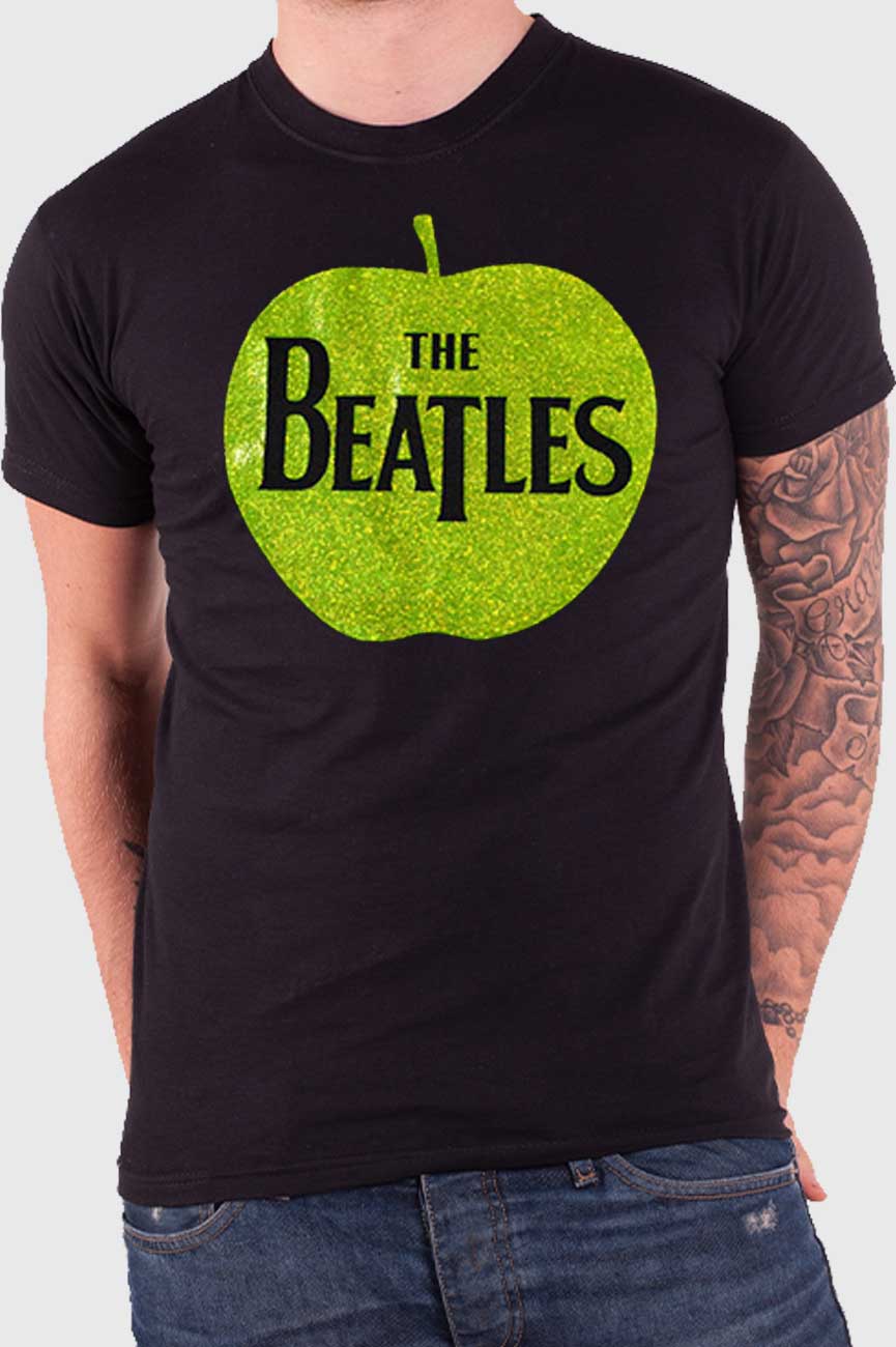 The Beatles Vintage Apple Drop T Logo Sparkle Tee