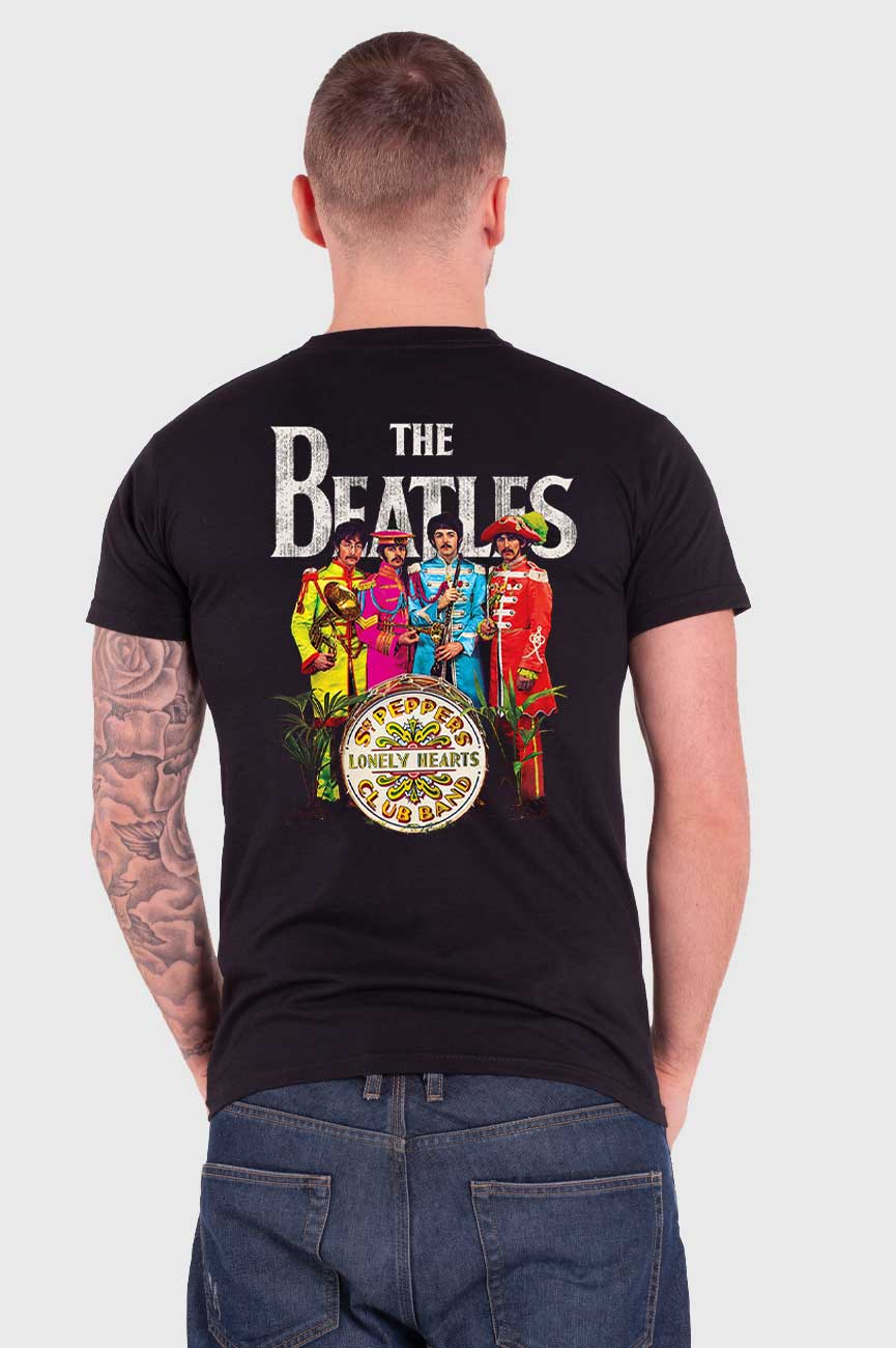 The Beatles Sgt Pepper Back Print T Shirt