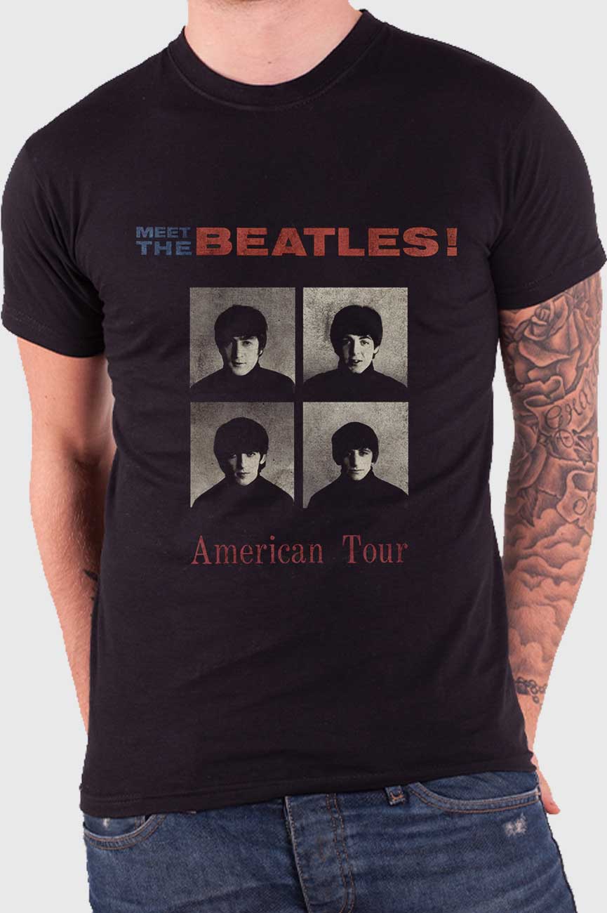 Official The Beatles T Shirt Live in Concert Cavern Club World Tour Budokan Mens