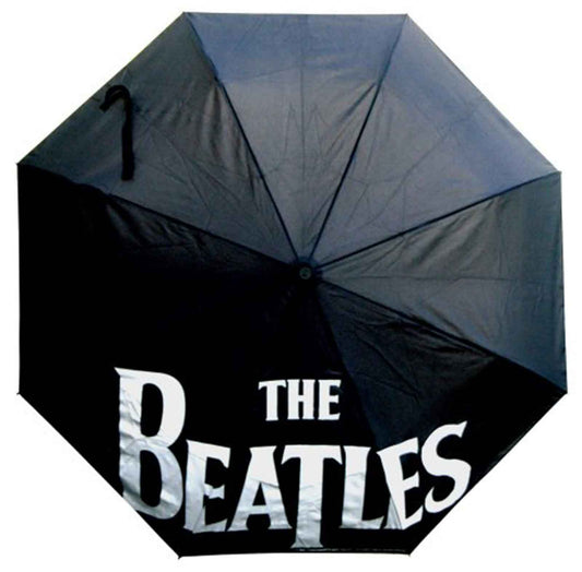 The Beatles Umbrella Drop T Band Logo With Retractable Fitting Official Black