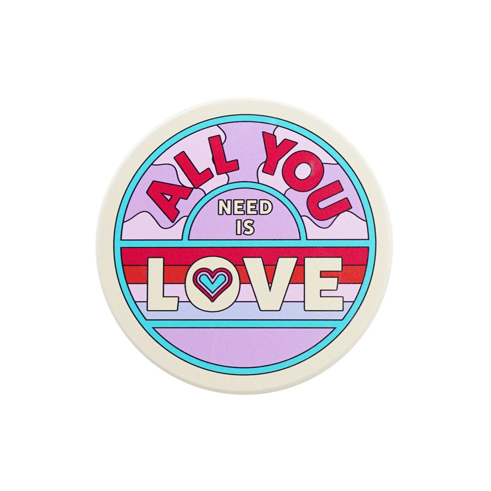 The Beatles All You Need Is Love Ceramic Coaster