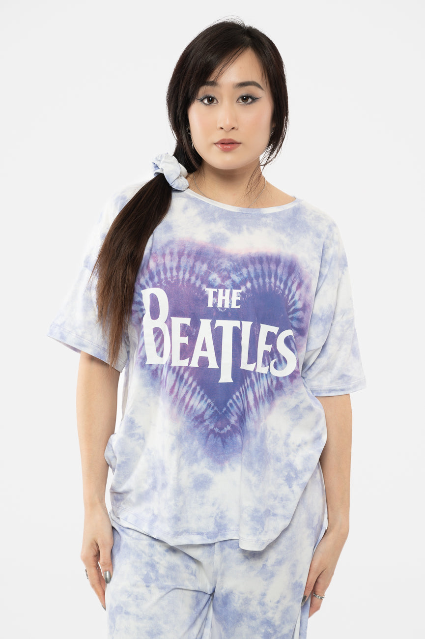 The Beatles Heart And Drop T Logo Pyjamas