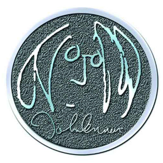 John Lennon Self Portrait Hi Chrome Metal Pin Badge