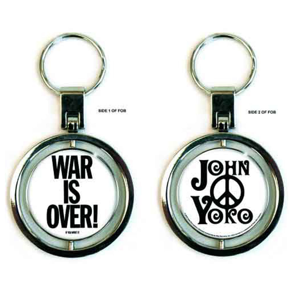 John Lennon War is Over Spinner Keyring