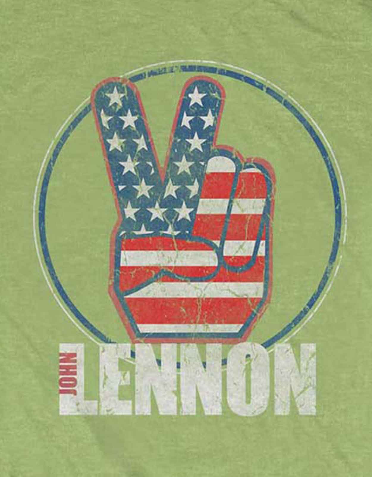 John Lennon Peace Fingers Skinny Fit T Shirt