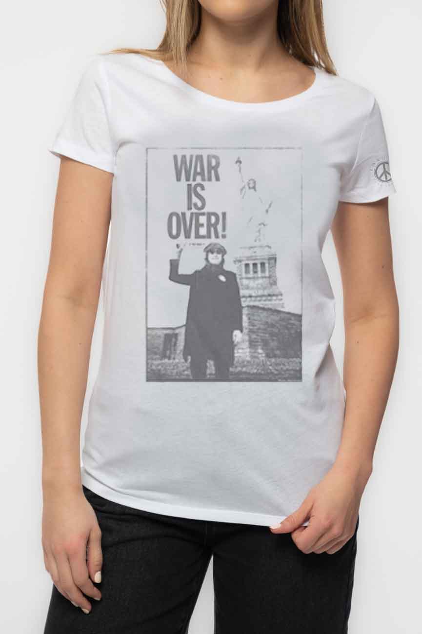 John Lennon Liberty Lady War is Over Skinny Fit T Shirt