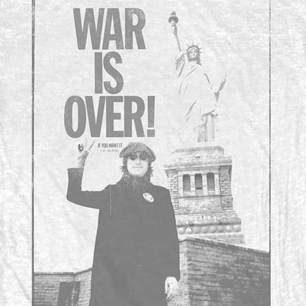 John Lennon Liberty Lady War is Over Skinny Fit T Shirt