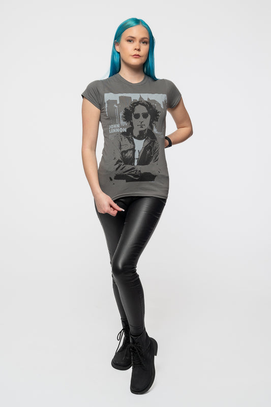 John Lennon Denim Skyline Skinny T Shirt