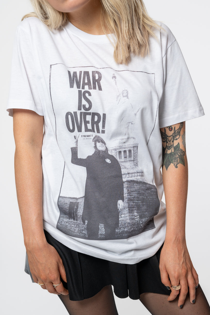 John Lennon War is Over Liberty Lady T Shirt