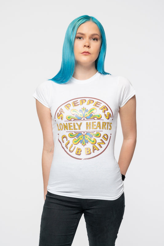 The Beatles Sgt Pepper Foil Print Skinny Fit T Shirt