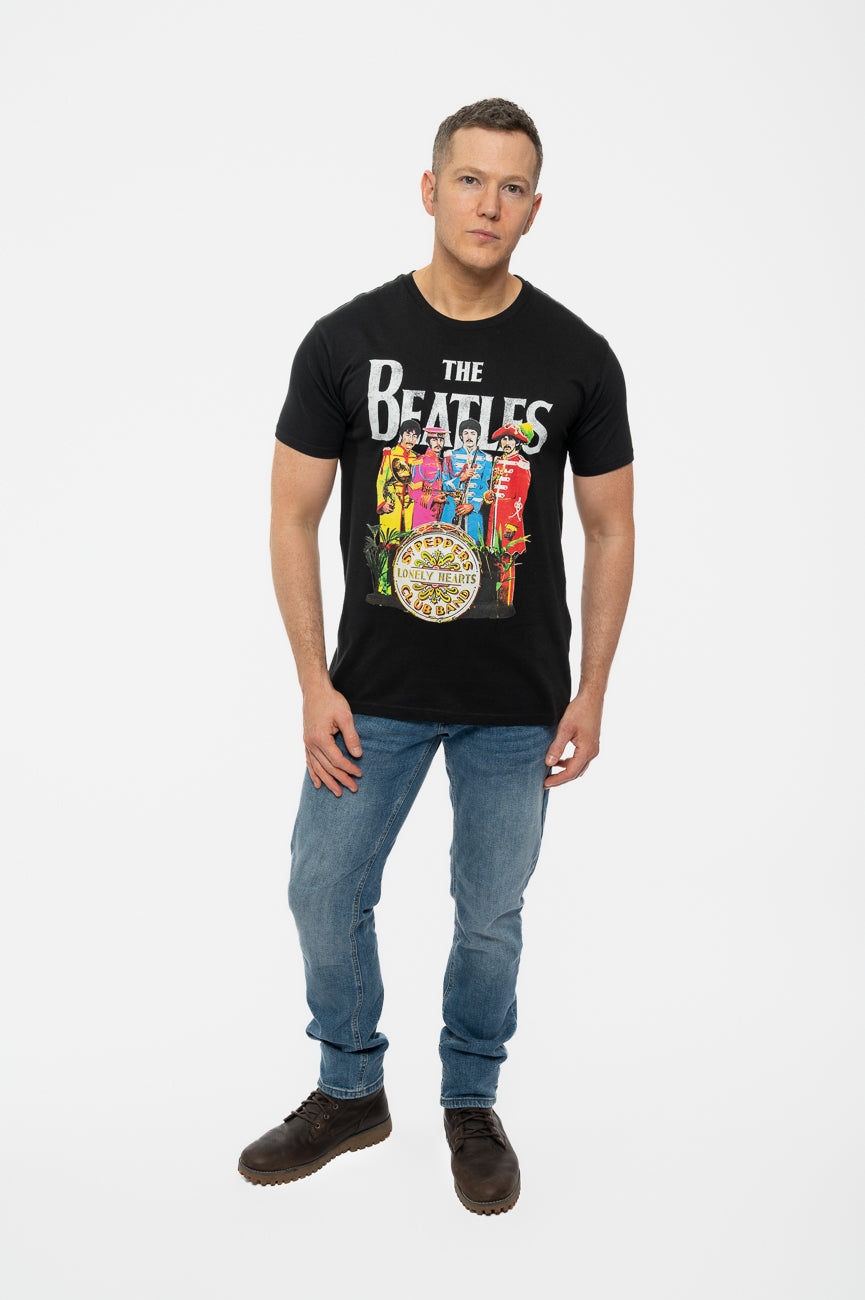 The Beatles Sgt Pepper Lonely Hearts Drum T Shirt