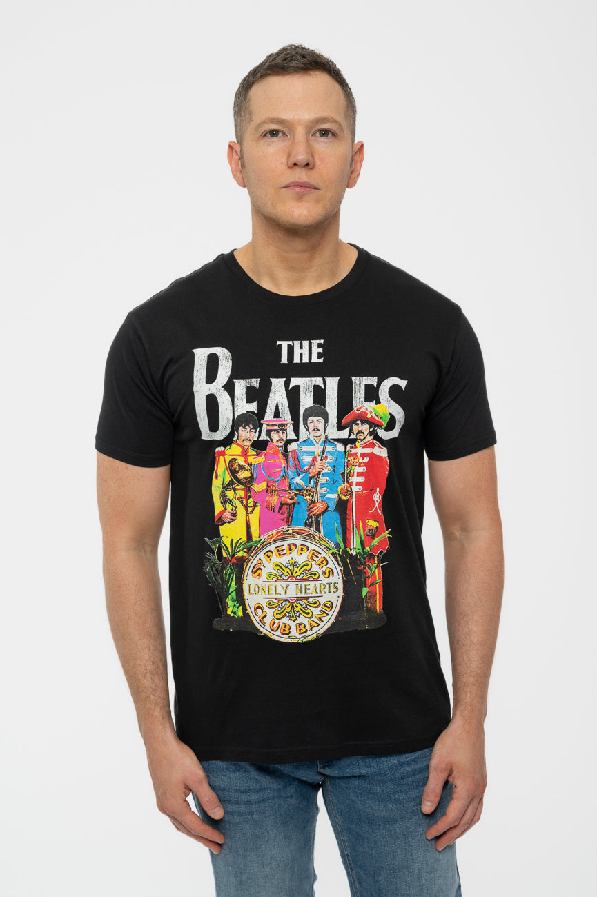 The Beatles Sgt Pepper Lonely Hearts Drum T Shirt